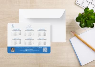IMOCONSEIL France – Création de calendriers publicitaires