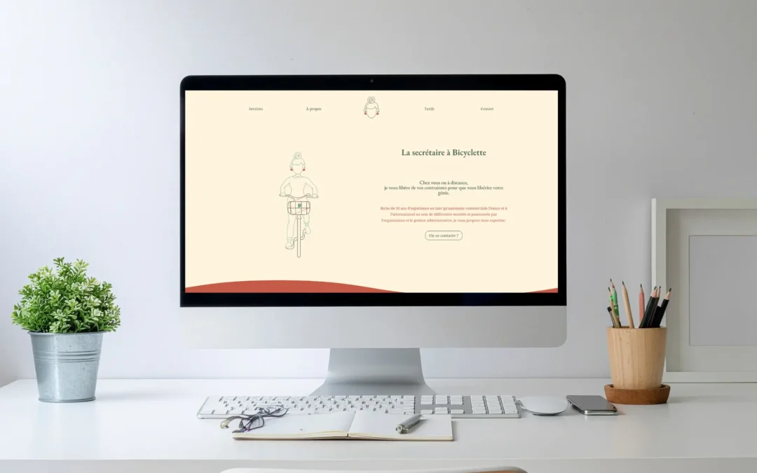 La secrétaire à bicyclette – Création de site internet