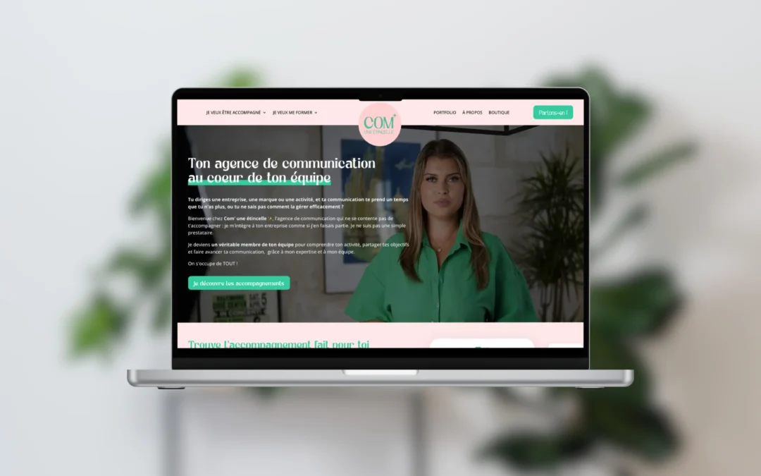 Com&rsquo; une étincelle – Refonte de site internet